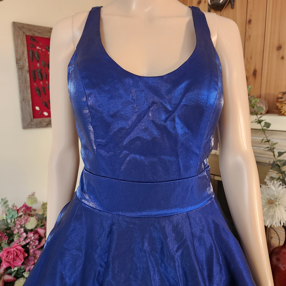 Stunning Cobalt Blue Clarisse Ballgown – NWT (Size 6) - Picture 6 of 10